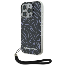 Karl Lagerfeld Zebra With Cord iPhone 16 Pro Max Case - Purple