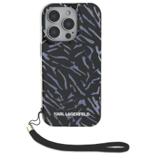 Karl Lagerfeld Zebra With Cord iPhone 16 Pro Max Case - Purple