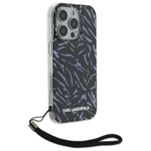 Karl Lagerfeld Zebra With Cord iPhone 16 Pro Max Case - Purple