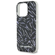 Karl Lagerfeld Zebra su laidu iPhone 16 Pro Max dėklas – violetinė