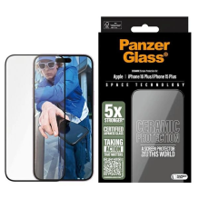 „PanzerGlass“ keraminė ekrano apsauga „iPhone 16 Plus“ 6,7 colio itin platus, tinkamas 2855