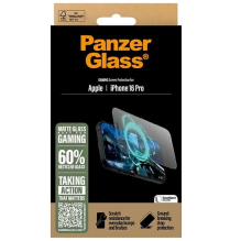 „PanzerGlass“ žaidimų ekrano apsauga „iPhone 16 Pro“ 6,3 colio itin platus, tinkamas 2858