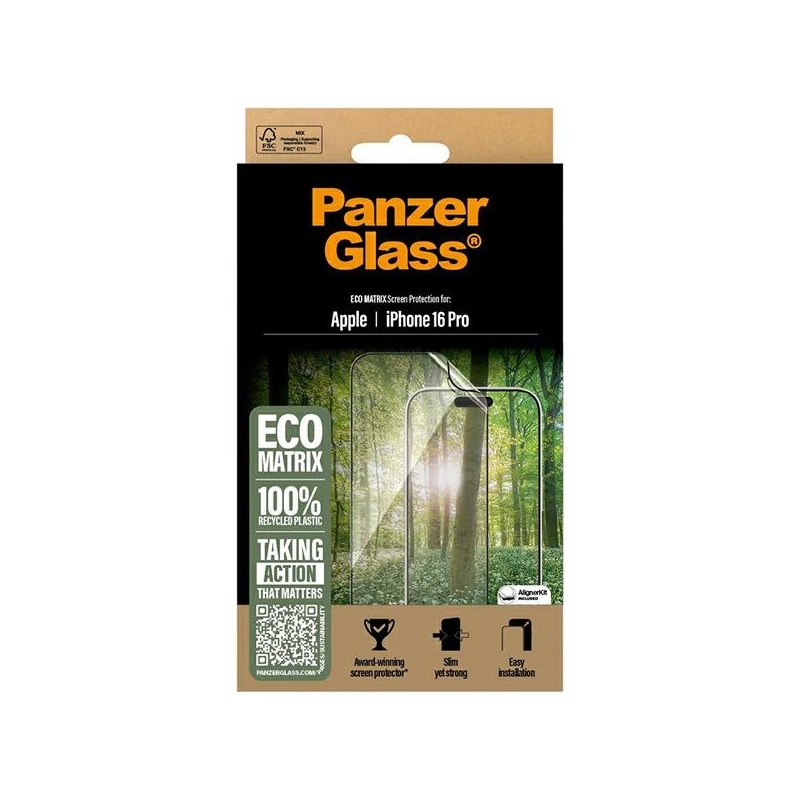 PanzerGlass MATRIX ekrano apsauga iPhone 16 Pro 6.3&quot; Ultra-Wide Fit 2870