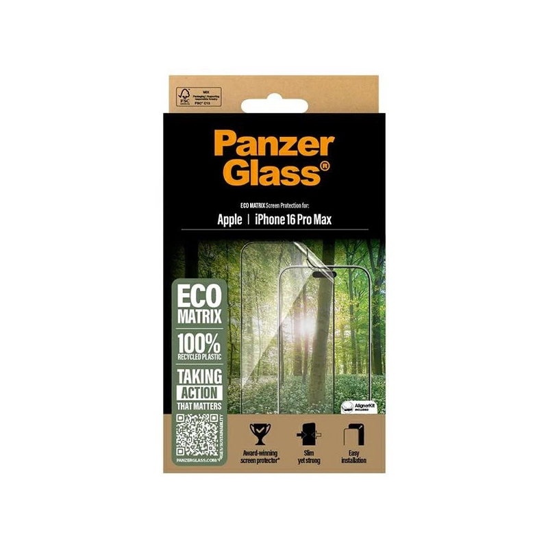 PanzerGlass MATRIX ekrano apsauga iPhone 16 Pro Max 6.9&quot; Ultra-Wide Fit 2872