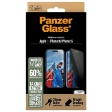 „PanzerGlass“ privatumo ekrano apsauga iPhone 16 6,1 colio itin plataus dydžio P2861