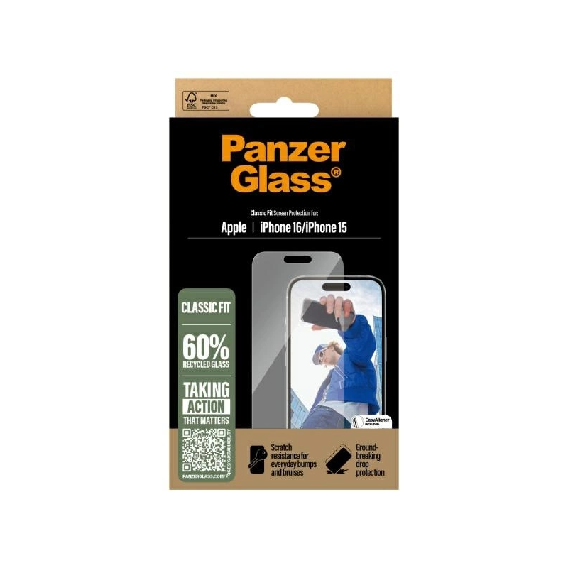 PanzerGlass ekrano apsauga iPhone 16 6.1&quot; Classic Fit 2873