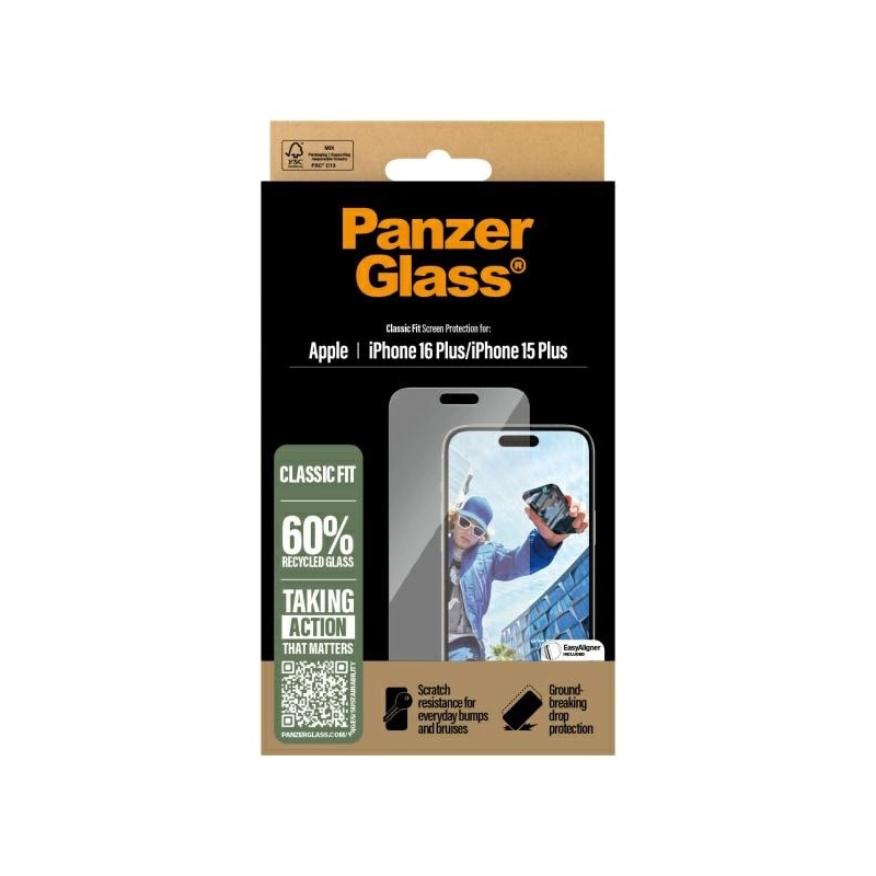 PanzerGlass ekrano apsauga iPhone 16 Plus 6,7&quot; Classic Fit 2875