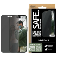 SAFE iš PanzerGlass iPhone 16 6,1 colio privatumo ekrano apsauga, ypač plati, tinka SAFEP95875