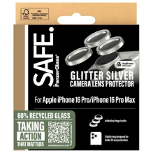 SAFE iš PanzerGlass iPhone 16 Pro 6,3&quot; / 16 Pro Max 6,9&quot; objektyvo apsauga, sidabrinė / blizgantis sidabras SA