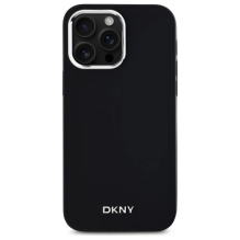 DKNY Plain Logo MagSafe iPhone 14 Pro Max Case - Black