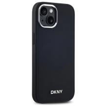 DKNY Plain Logo MagSafe iPhone 15 Plus Case - Black