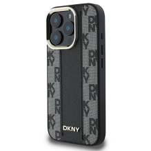 DKNY Checkered Pattern Magsafe iPhone 16 Pro Case - Black