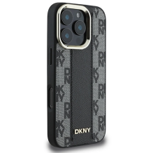 DKNY Checkered Pattern Magsafe iPhone 16 Pro Case - Black