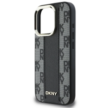 DKNY Checkered Pattern Magsafe iPhone 16 Pro Case - Black