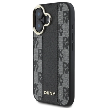 DKNY languotų raštų Magsafe iPhone 16 Plus dėklas – juodas