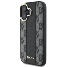 DKNY languotų raštų Magsafe iPhone 16 dėklas – juodas