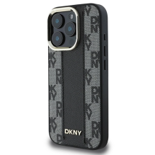 DKNY Checkered Pattern Magsafe iPhone 16 Pro Max Case - Black