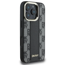 DKNY Checkered Pattern Magsafe iPhone 16 Pro Max Case - Black