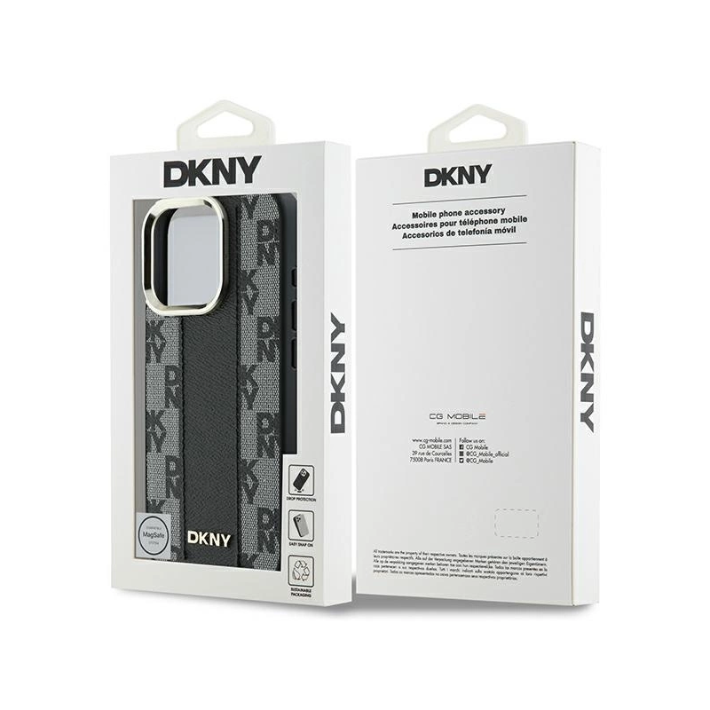 DKNY languoto rašto „Magsafe iPhone 16 Pro Max“ dėklas – juodas