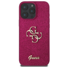 Guess Glitter Script Big 4G iPhone 16 Pro Case - Purple