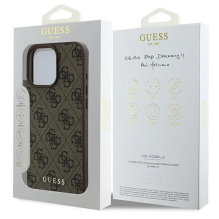 Guess 4G Classic iPhone 16 Pro Max dėklas – rudas