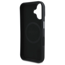 Guess Grained Triangle MagSafe case for iPhone 16 - black