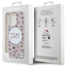 Hello Kitty IML All Over Paris Magsafe iPhone 16 Pro dėklas – rožinis