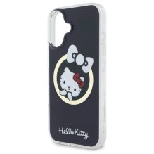 Hello Kitty IML linksmas lankas Magsafe iPhone 16 dėklas – juodas