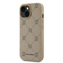 Karl Lagerfeld Magsafe Karl Head iPhone 15 Case - Beige