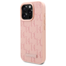 Karl Lagerfeld Hot Stamp Magsafe iPhone 16 Pro Case - Pink