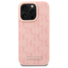 Karl Lagerfeld Hot Stamp Magsafe iPhone 16 Pro Case - Pink