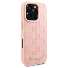 Karl Lagerfeld Hot Stamp Magsafe iPhone 16 Pro Case - Pink