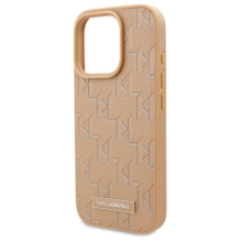 Karl Lagerfeld Hot Stamp Magsafe iPhone 16 Pro Max Case - Beige