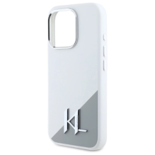 Karl Lagerfeld Silicone Initial Logo Case for iPhone 16 Pro Max - White