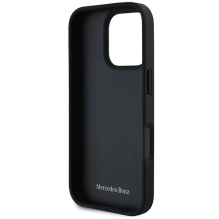 Mercedes MB Waves Leather iPhone 16 Pro Case - Black