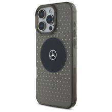 Mercedes MB Case Star Pattern for iPhone 16 Pro - Black