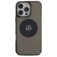 Mercedes MB Case Star Pattern for iPhone 16 Pro - Black