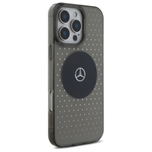 Mercedes MB Case Star Pattern for iPhone 16 Pro - Black