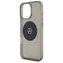 Mercedes MB Case Star Pattern for iPhone 16 Pro - Black