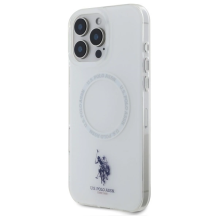 US Polo IML Ring MagSafe iPhone 16 Pro Case - White