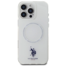 US Polo IML Ring MagSafe iPhone 16 Pro Case - White