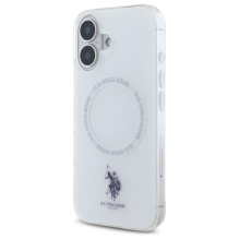 US Polo IML Ring MagSafe iPhone 16 Case - White