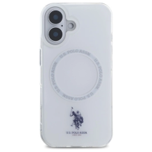 US Polo IML Ring MagSafe iPhone 16 Case - White