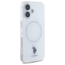 US Polo IML Ring MagSafe iPhone 16 Case - White