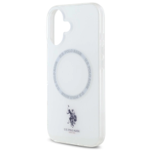 US Polo IML Ring MagSafe iPhone 16 Case - White