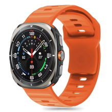 Tech-Protect silikoninis dirželis, skirtas Samsung Galaxy Watch Ultra (47 mm) – oranžinis