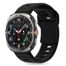 Tech-Protect Silicone Line dirželis, skirtas Samsung Galaxy Watch Ultra (47 mm) - juodas