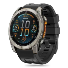 Tech-Protect silikoninis dirželis, skirtas Garmin Fenix ​​5X / 5X Plus / 6X / 6X Pro / 7X / 8 (51 mm) - juodas