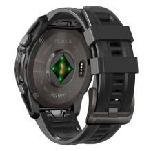 Tech-Protect silikoninis dirželis, skirtas Garmin Fenix ​​5X / 5X Plus / 6X / 6X Pro / 7X / 8 (51 mm) - juodas