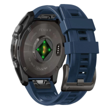 Tech-Protect silikoninis dirželis, skirtas Garmin Fenix ​​5X / 5X Plus / 6X / 6X Pro / 7X / 8 (51 mm) - mėlynas